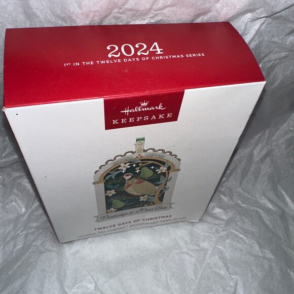2024 Hallmark Keepsake TWELVE DAYS OF CHRISTMAS Partridge Pear Tree Ornament - Picture 2 of 4